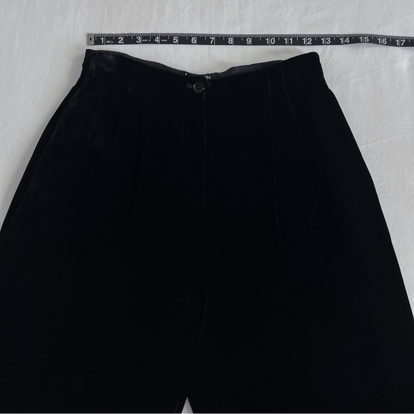 INC International Concepts Petite Velvet Trousers | Black | Size 4P | EUC - Picture 9 of 13